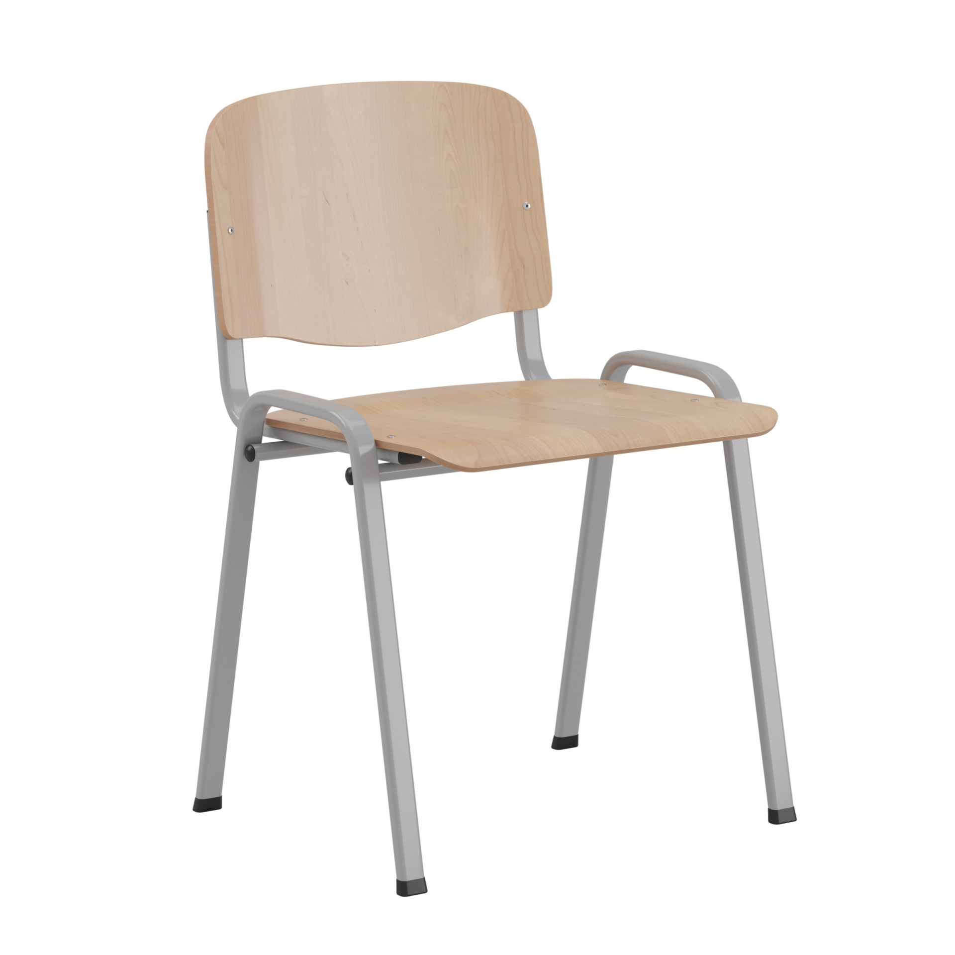 Birch_Gray Sofie - Stapelbar stol i björkplywood - Bild 1