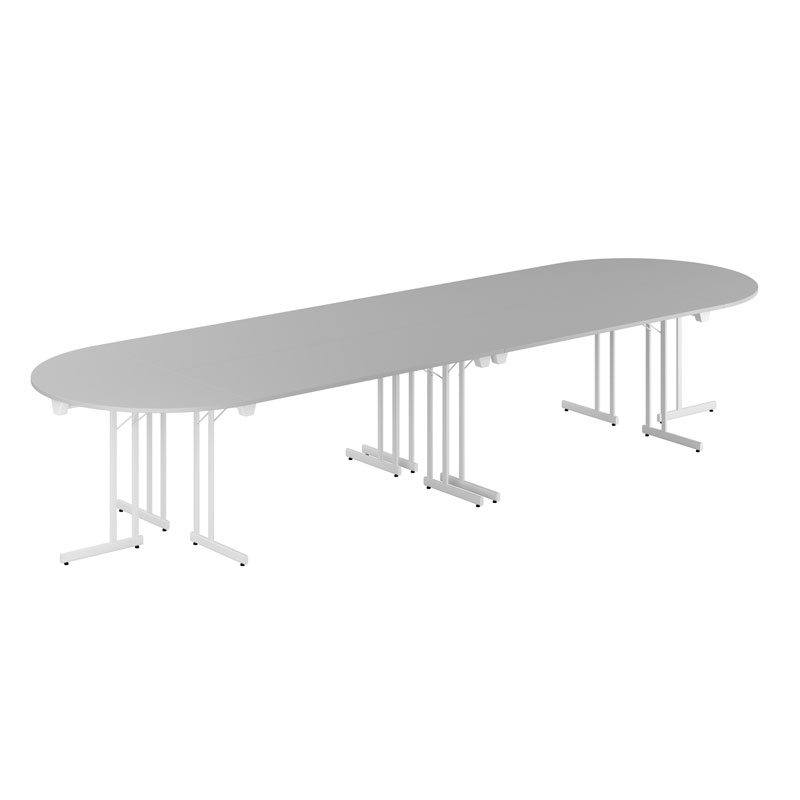 400x120_WhiteLegs_GrayTop Konferensbord Style - Large - Bild 1