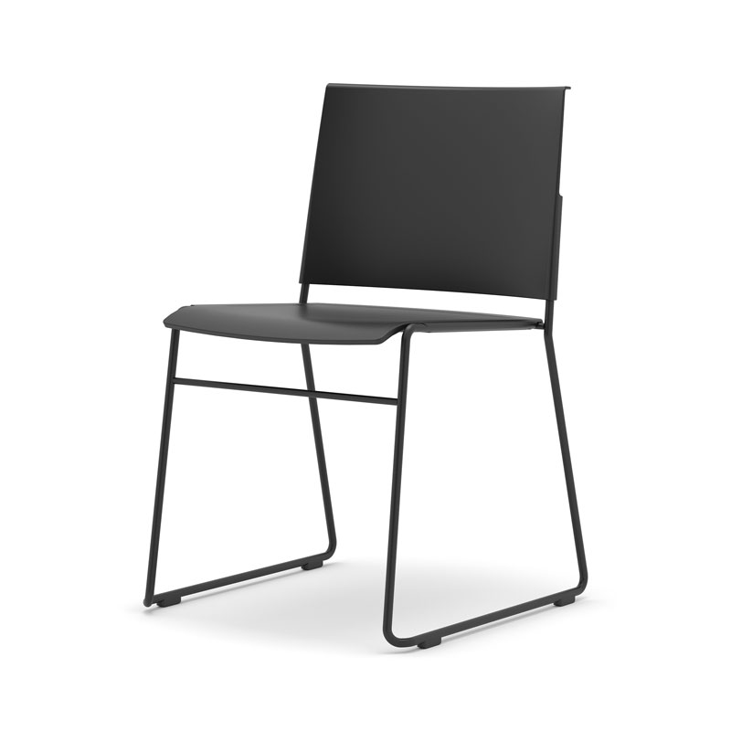elj-axona-aichi-x50-stol-svart X50 - Stapelbar Stol - Bild 1
